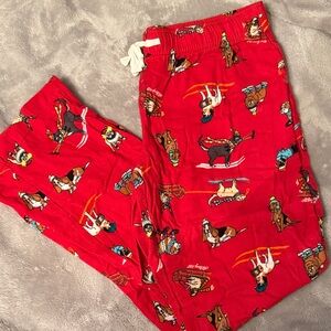 Old Navy Red Dog Print Pajama Pants